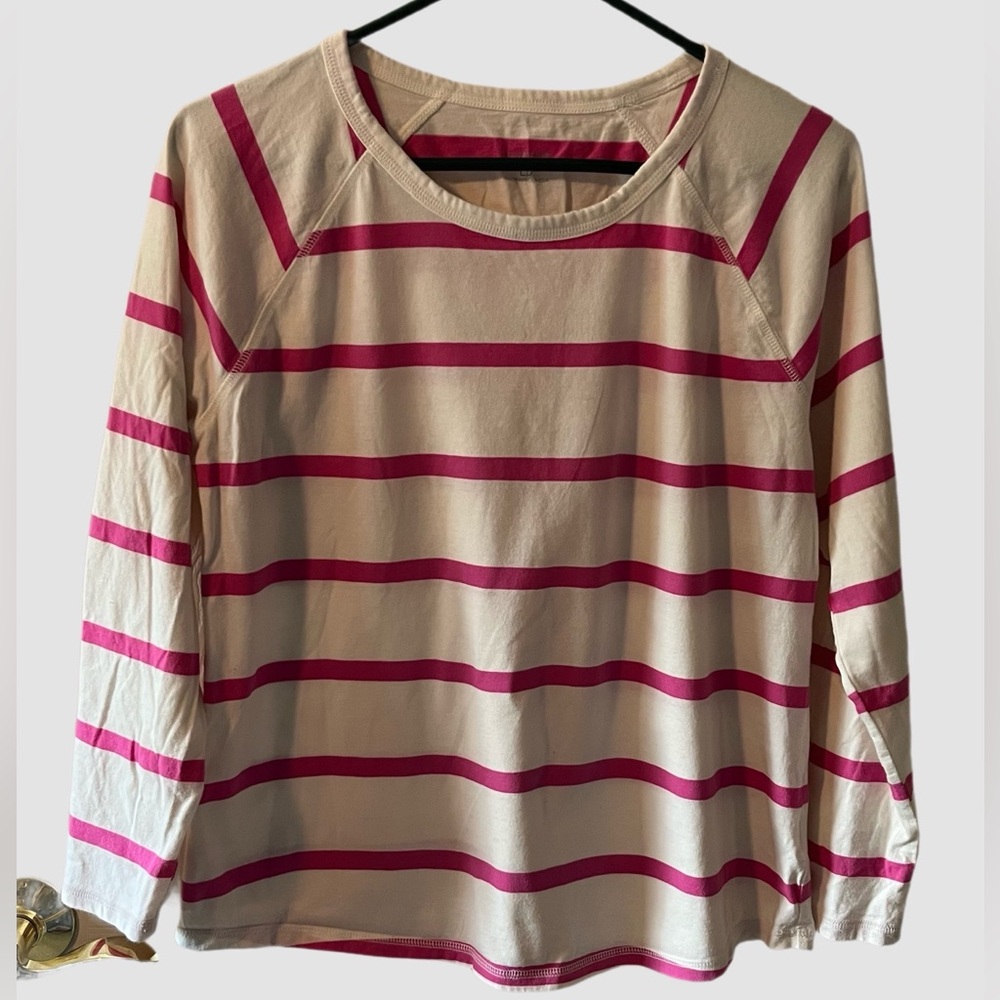 Talbots Pink Striped Women's Top